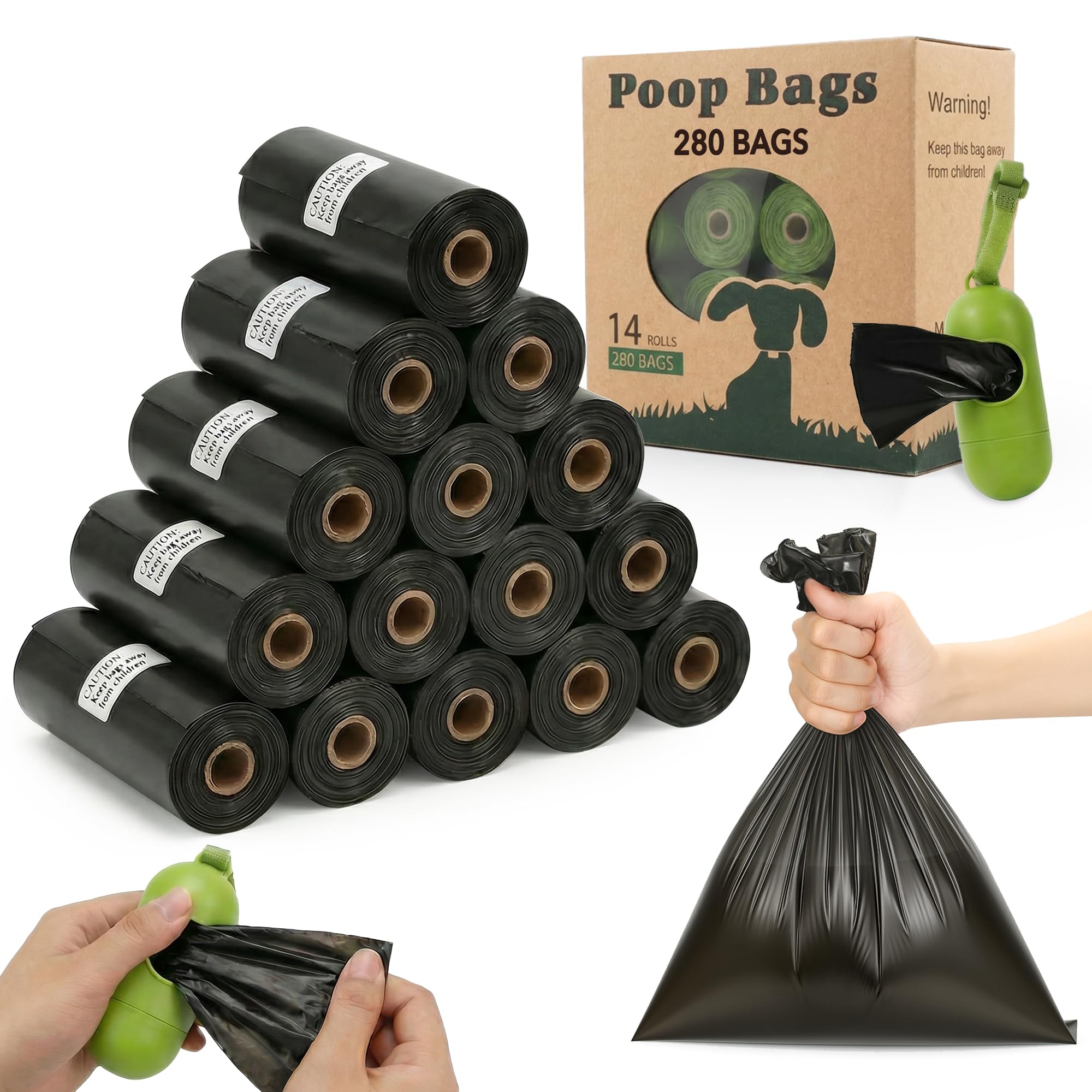 Bolsas TVOOD 13x9, resistentes para paseos limpios.