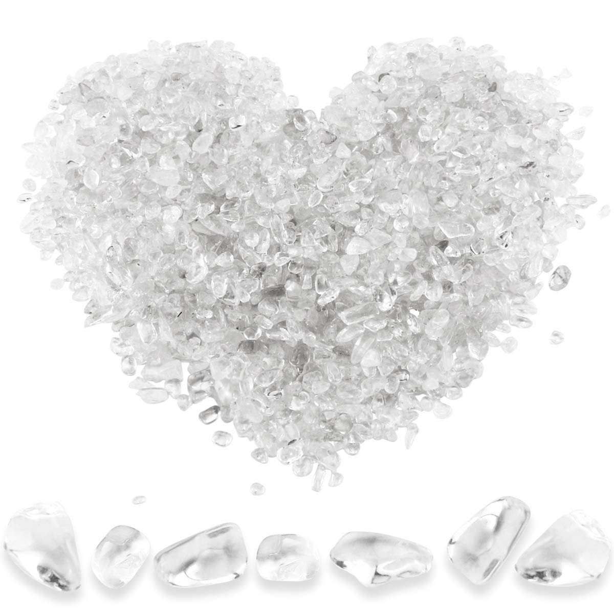 Twdrer: piedras-de-cristal-blancas-troceadas para acuario y decoración de plantas