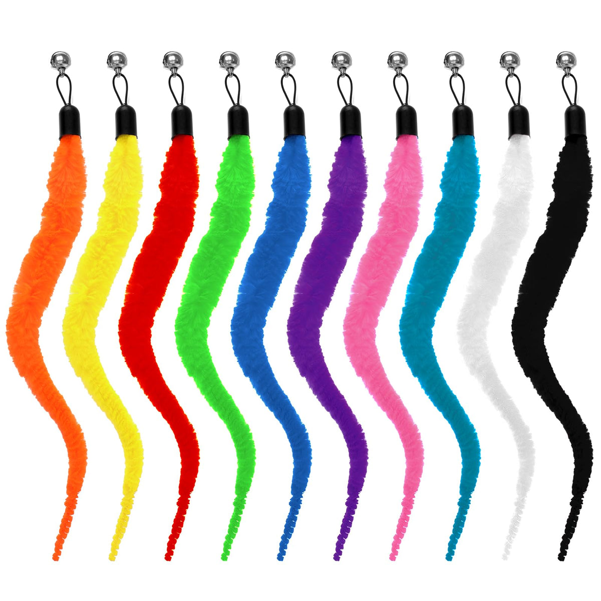 Juguete gusano para gatos de Tweruna, conjunto de 10 piezas multicolor.