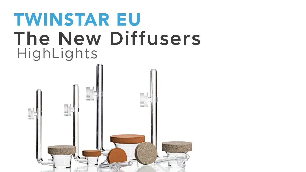Twinstar difusor CO2 para tanque de 120 galones, diseño compacto