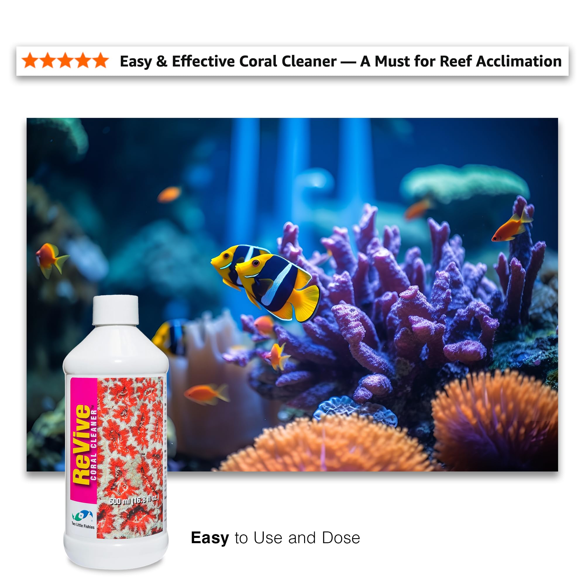 Two Little Fishies ATLRC4 Revive Coral Cleaner para zoantidos, ayuda a eliminar residuos superficiales