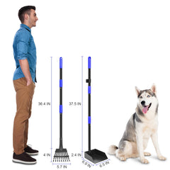 Twocorn Pooper Scooper: diseño de tres piezas para ajustar la altura sin herramientas.