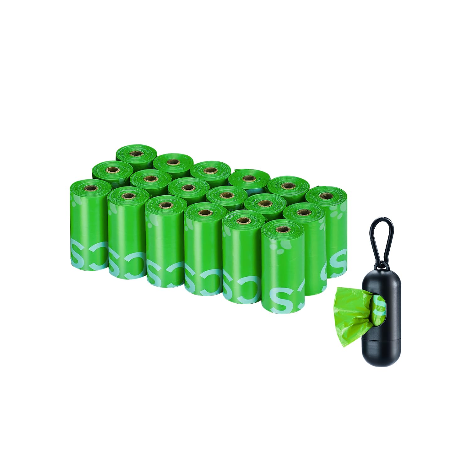 TYPLASTICS bolsas-desechos-perro-270-dispensador: práctico dispensador para paseos limpios