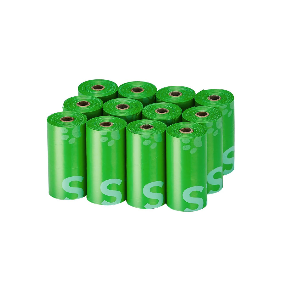 Bolsas TYPLASTICS para excrementos de perro, 180 piezas, lima verde, uso diario.