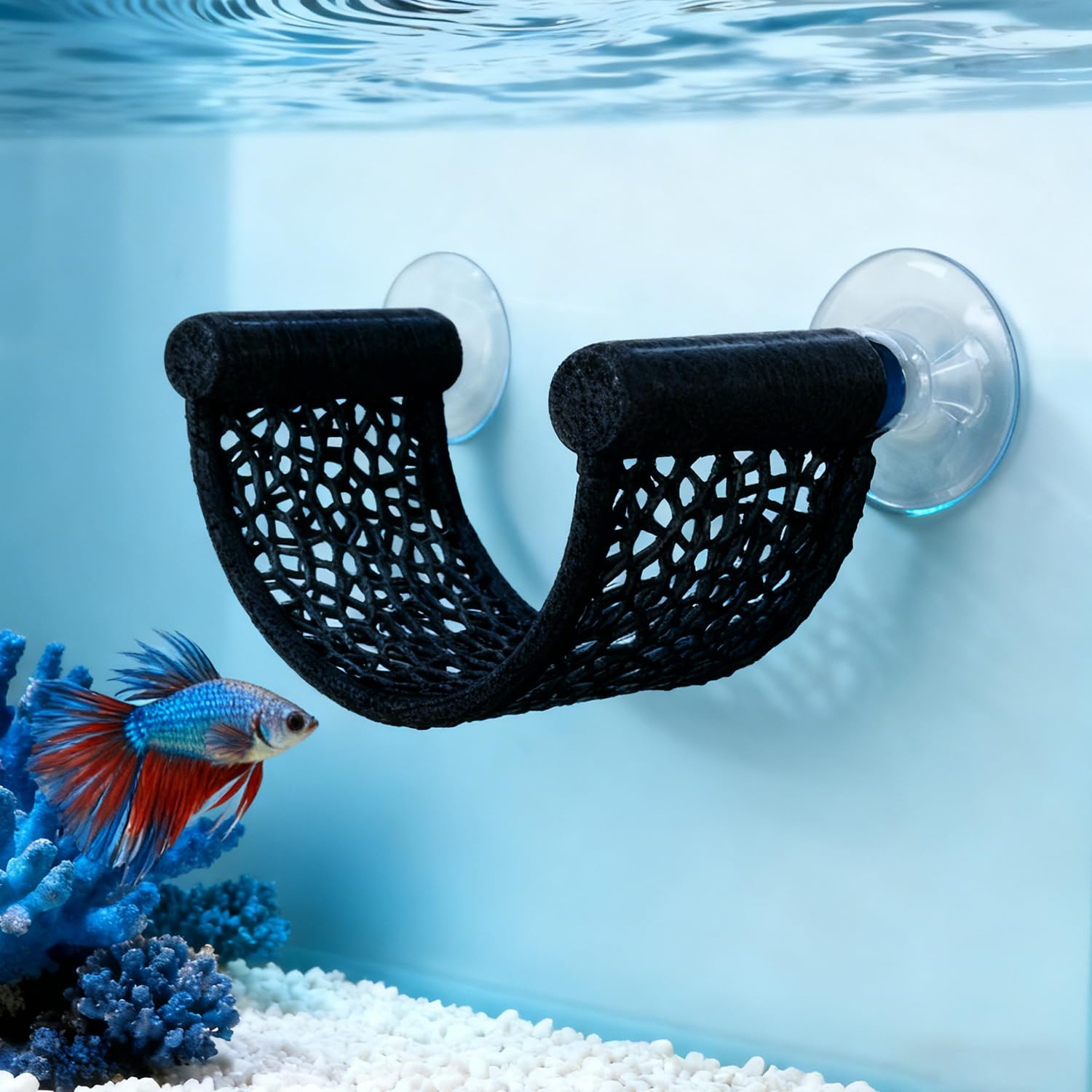 TYZEMKO hamaca compacta, ideal para nano acuarios y mesas de acuario.