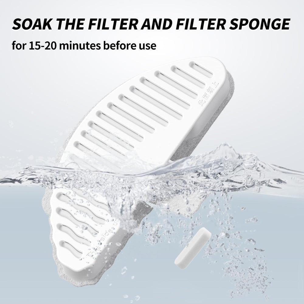 Filtros y esponjas ayudan a mantener el agua atractiva para beber.