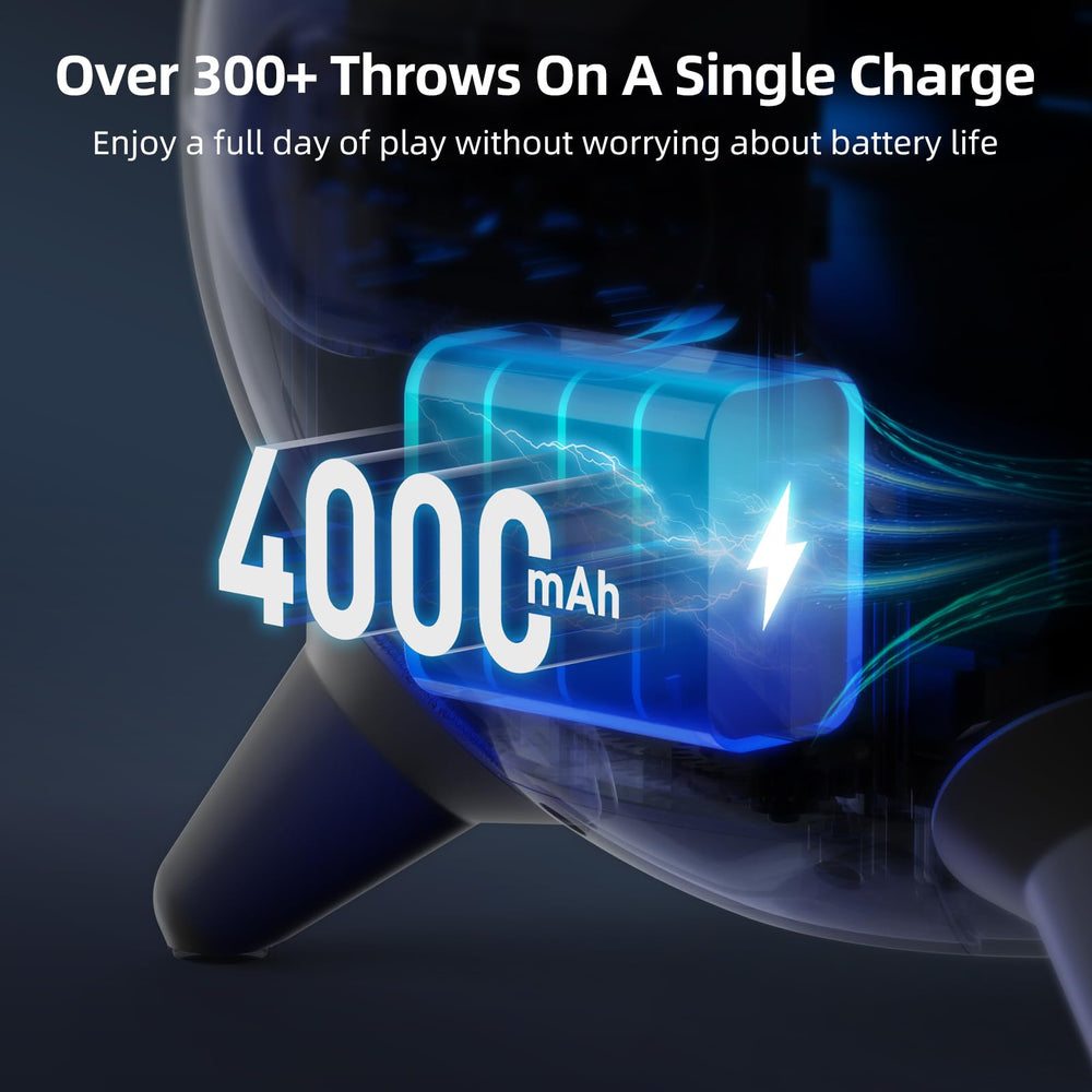 batería recargable de 4000mAh del lanzador uahpet para perros