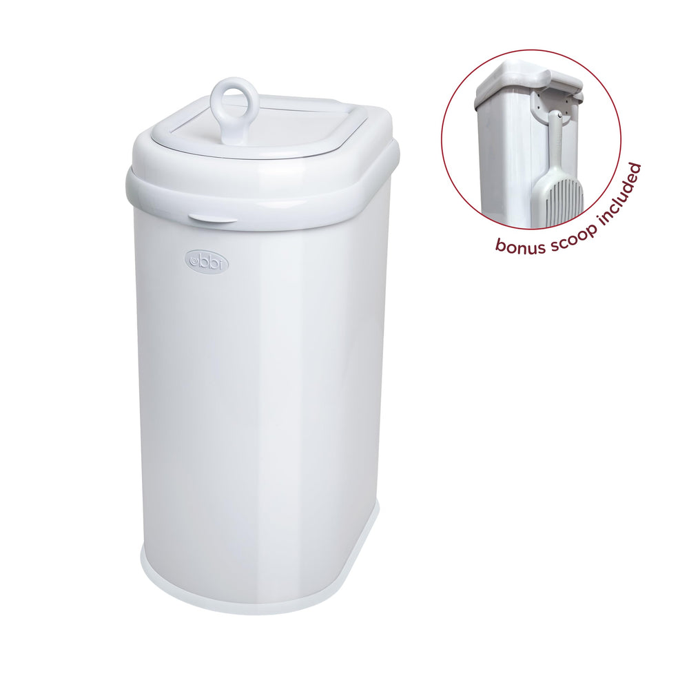 Ubbi cubo para desechos sin bolsas especiales, ahorro y simplicidad.