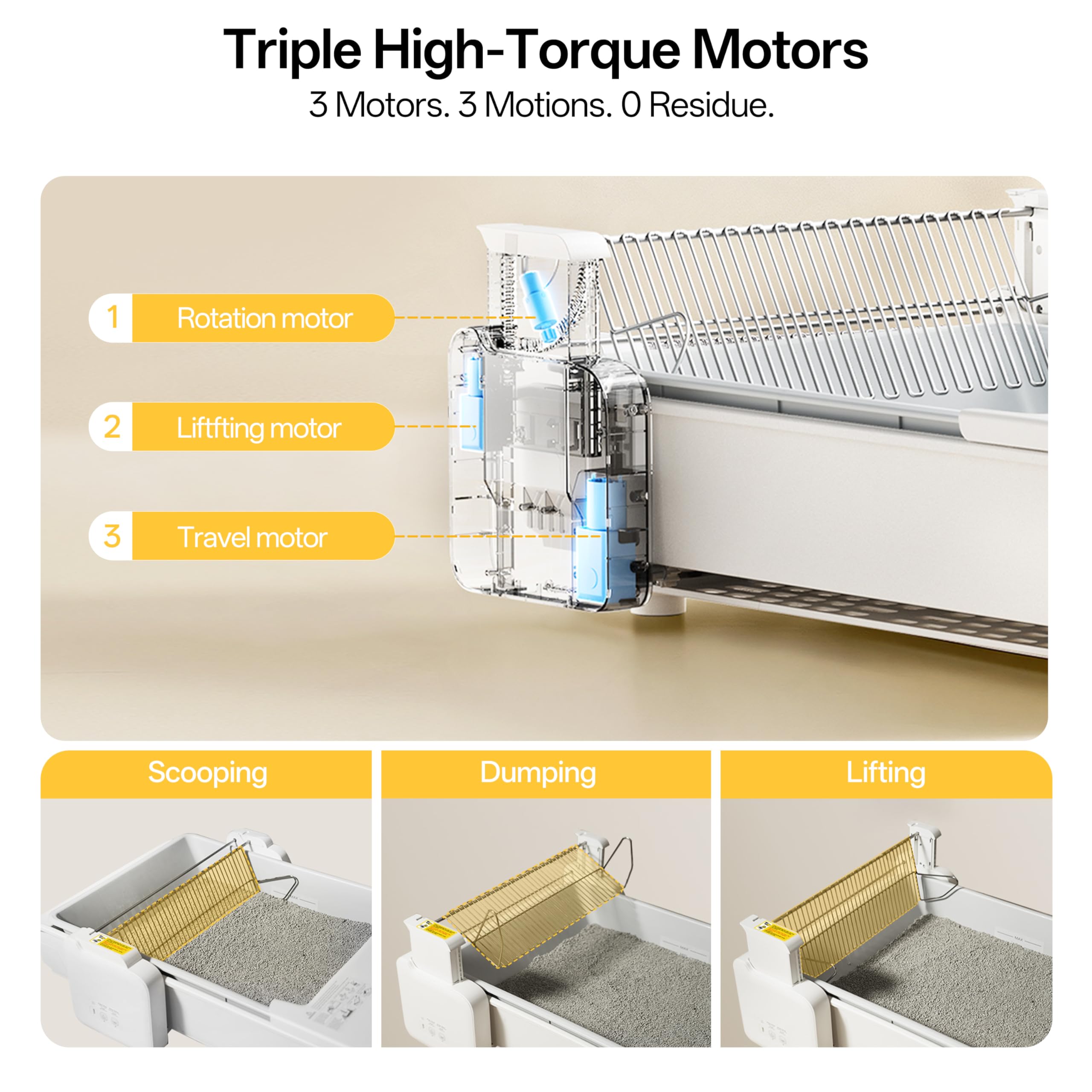 UBPET motores de alto torque permiten raspado preciso