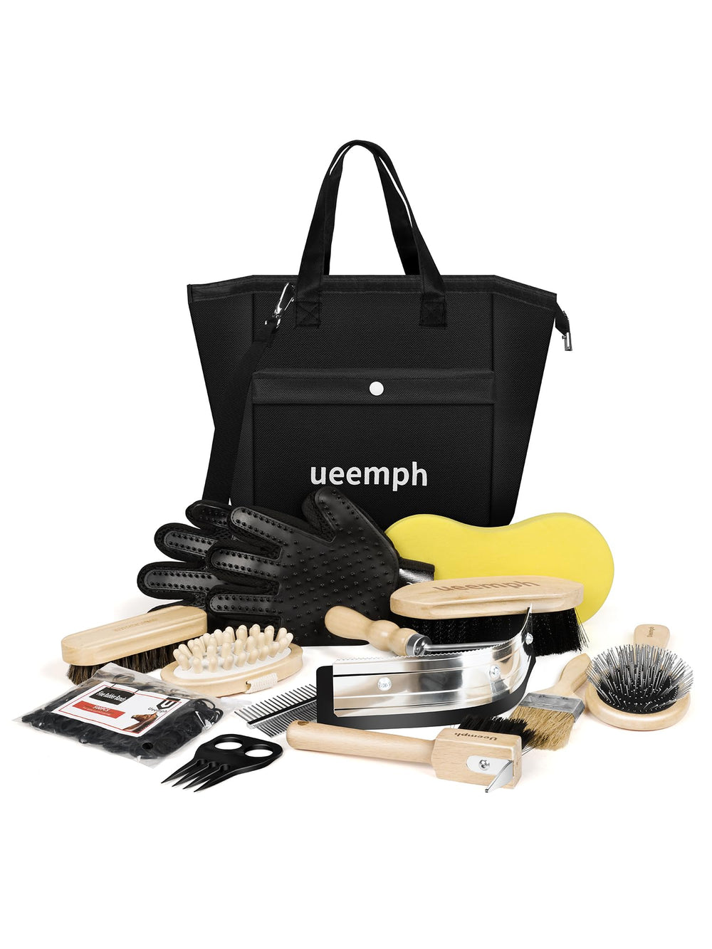 Kit Ueemph: cepillo facial para un cepillado suave del pelaje del caballo