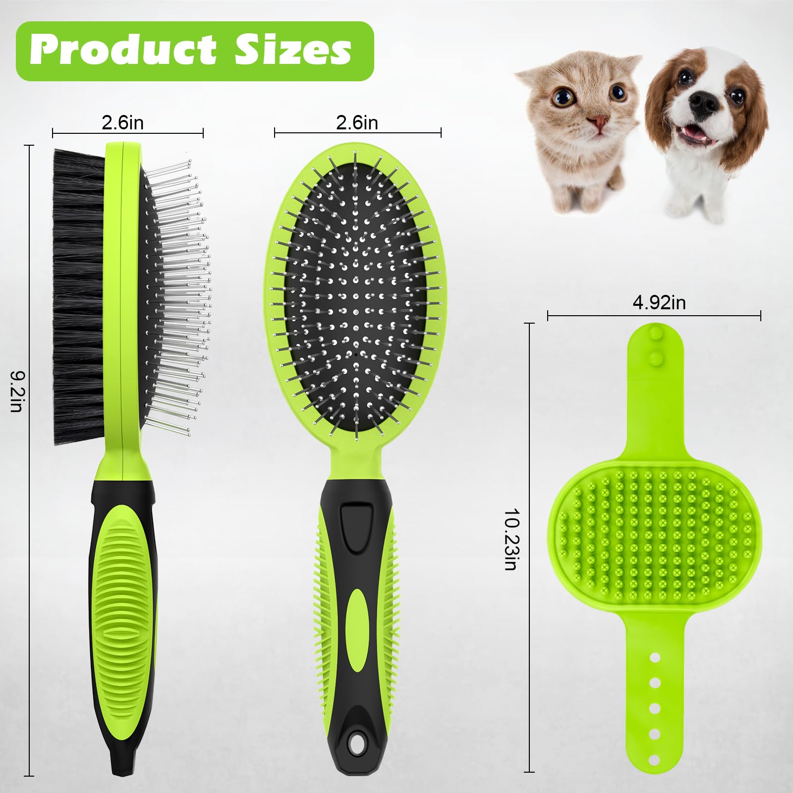 UGNEL set de 2 herramientas, ideal para deslanado y baño en casa