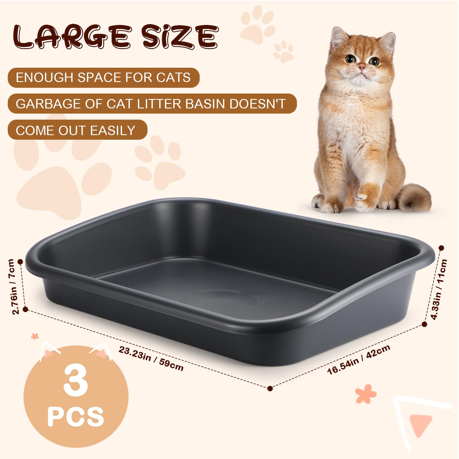 Arenero Uiifan con acceso fácil y diseño abierto para gato.