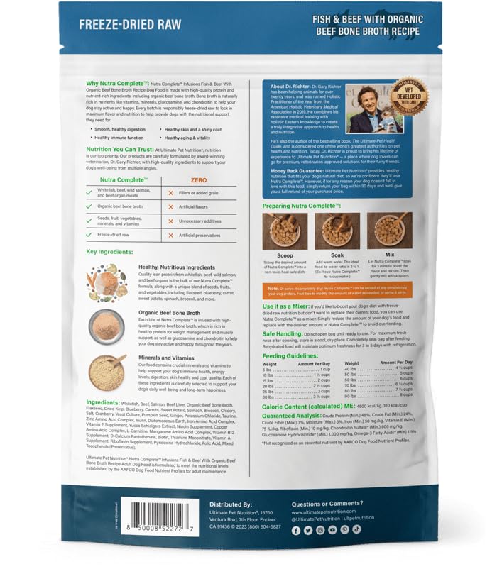 Nutra Complete Infusions: uso como complemento a la dieta diaria del perro.