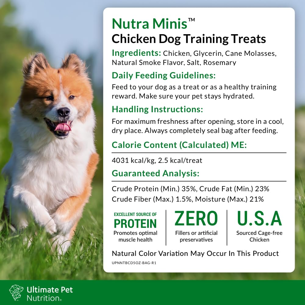 Nutra Minis de ULTIMATE PET NUTRITION sin rellenos ni colorantes artificiales