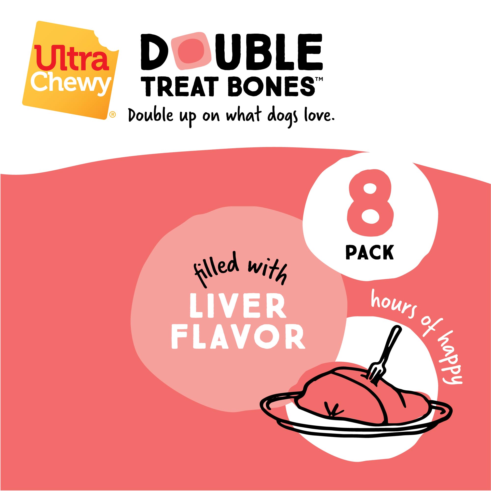 Ultra Chewy Huesos aporta beneficios dentales durante la mordida