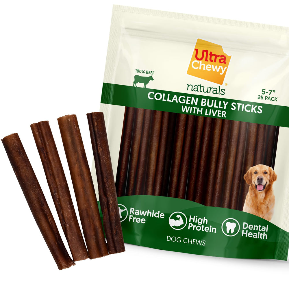 Ultra Chewy palitos de colágeno para perros, masticación duradera y sin olor.