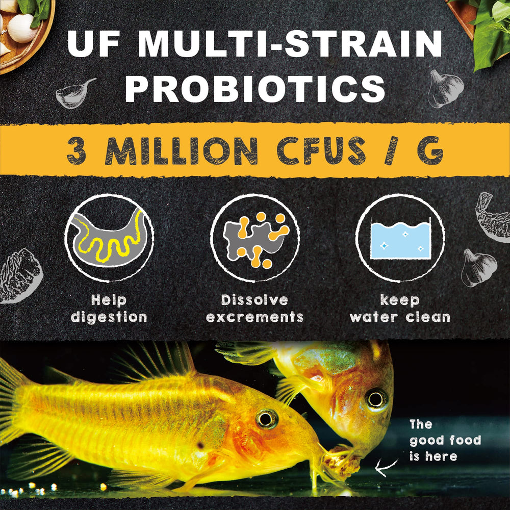 Ultra Fresh fórmula rica en vitaminas para color y vitalidad de los peces.