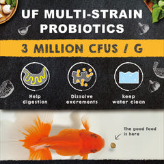 Ultra Fresh Probióticos 3 millones CFU/g para digestión y acuario más limpio.