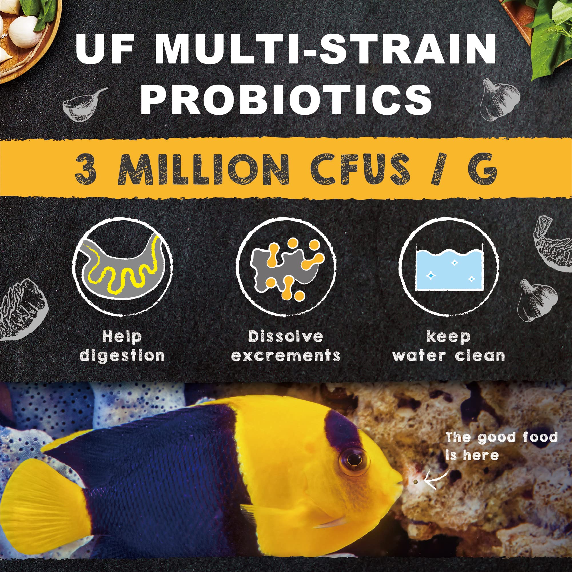 Ultra Fresh probióticos 3 millones CFU, para apoyar la salud intestinal.