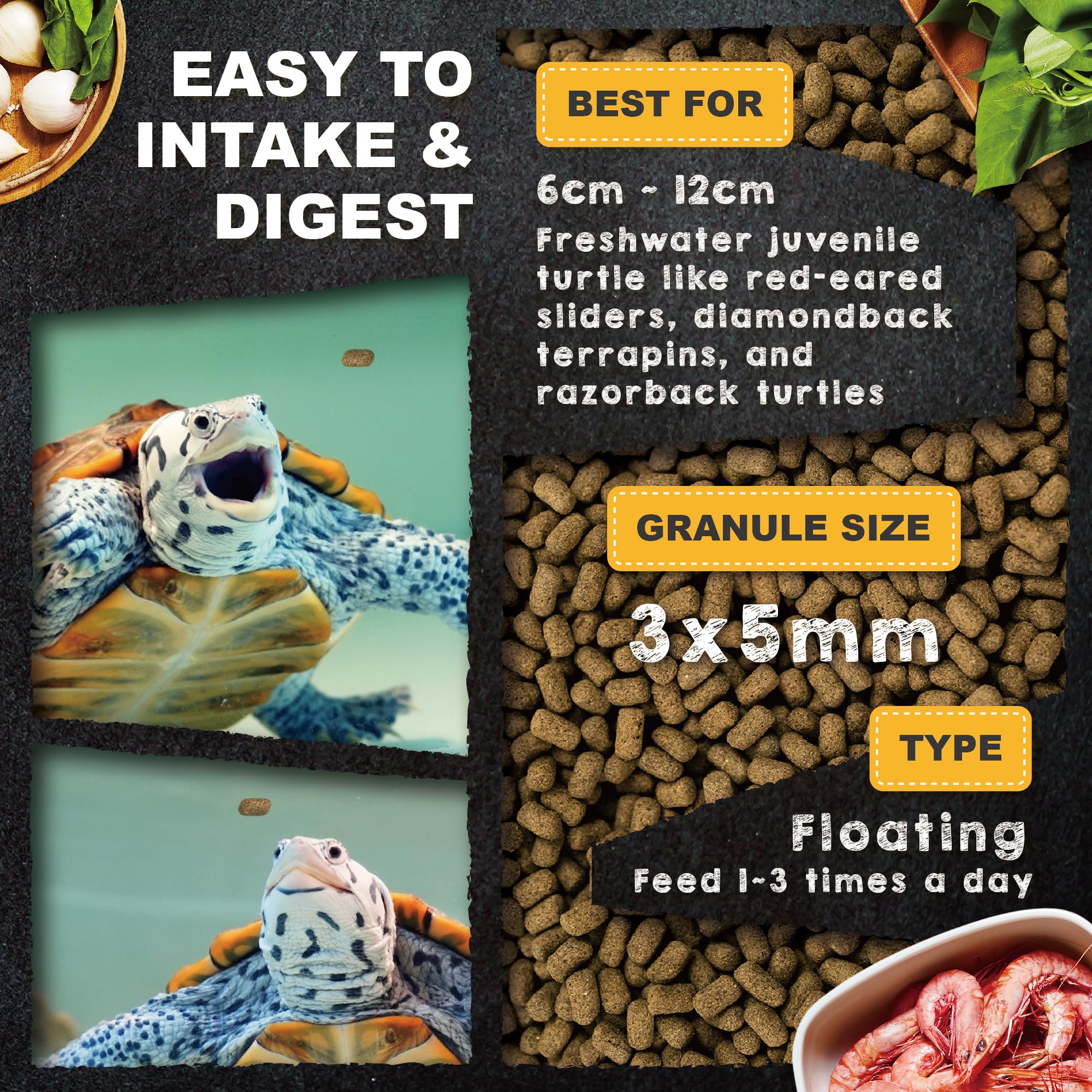 Ultra Fresh procesamiento a baja temperatura conserva sabor y nutrientes para tortugas.