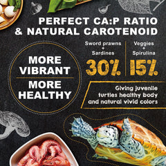 Ultra Fresh sabor langostino-espada, alimento para tortugas que facilita la ingesta.