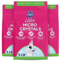 ULTRA Ultra Micro Crystals: caja de litter sin polvo para un entorno limpio.