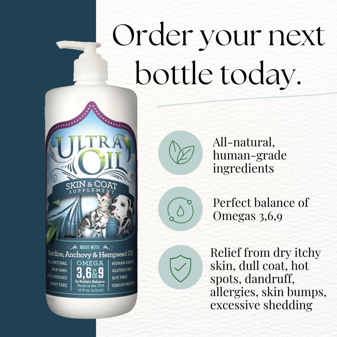 Ultra Oil digestivo: favorece una digestión suave para perros y gatos.