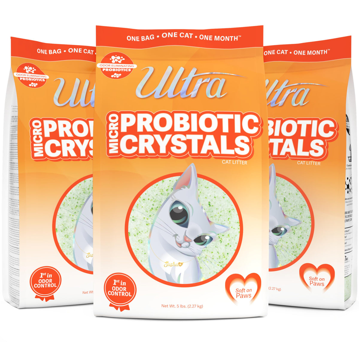 ULTRA Probiotic Crystals, empaque triple de 5 libras, ideal para uso prolongado