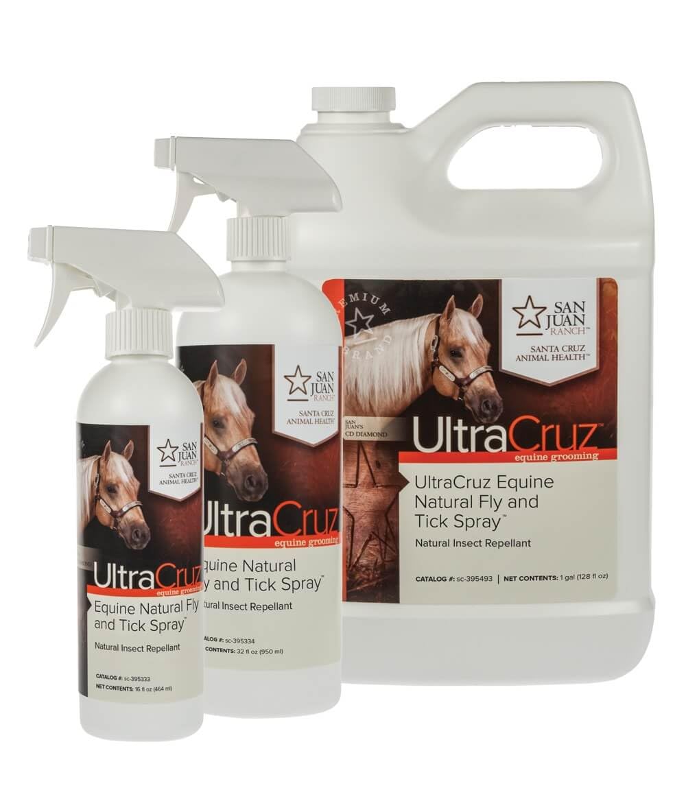 UltraCruz Pulverizador para Caballos, aceites de menta y clavo, aroma agradable que ayuda a repeler insectos.