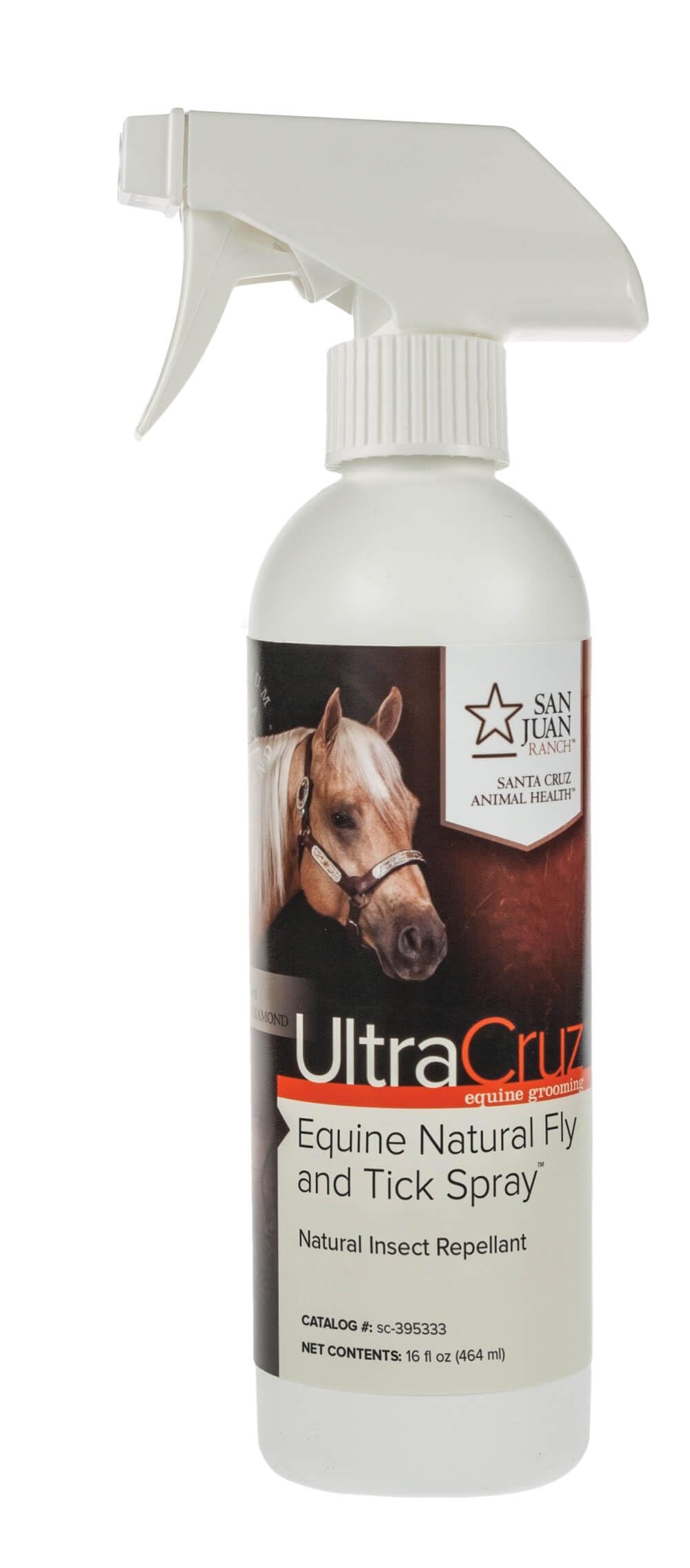 UltraCruz Pulverizador Natural para Caballos, botella, repelente suave que mantiene insectos alejados.