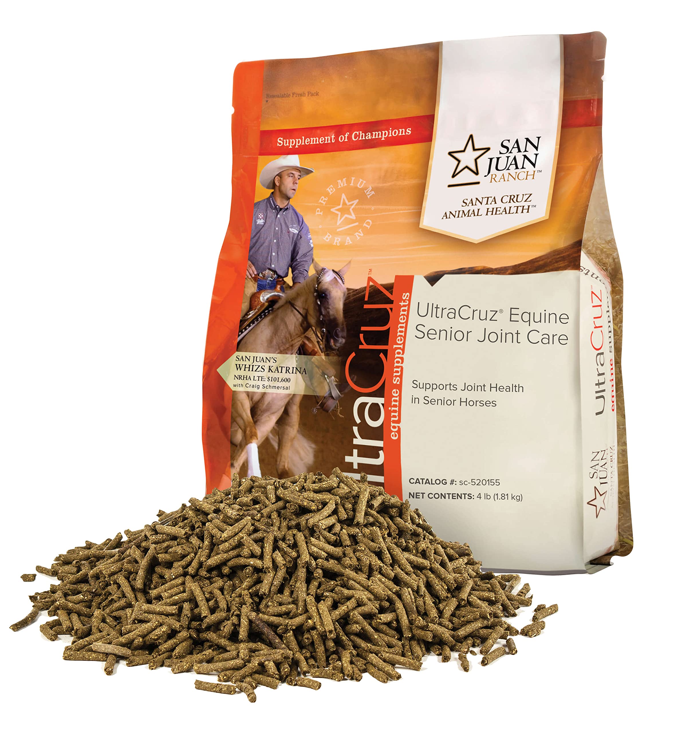 UltraCruz Equine Senior Joint Care en pellets para movilidad articular