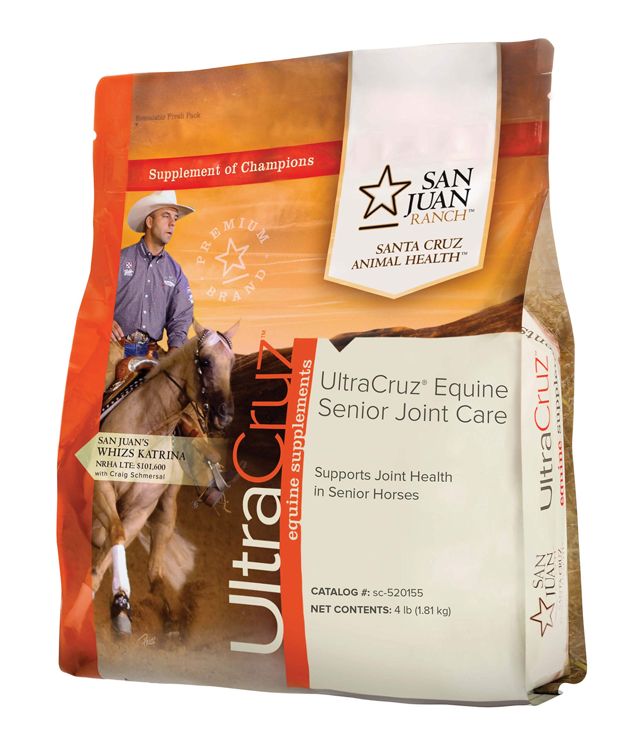 UltraCruz Equine Senior Joint Care en envase para administración diaria