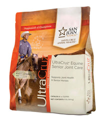UltraCruz Equine Senior Joint Care en envase para administración diaria