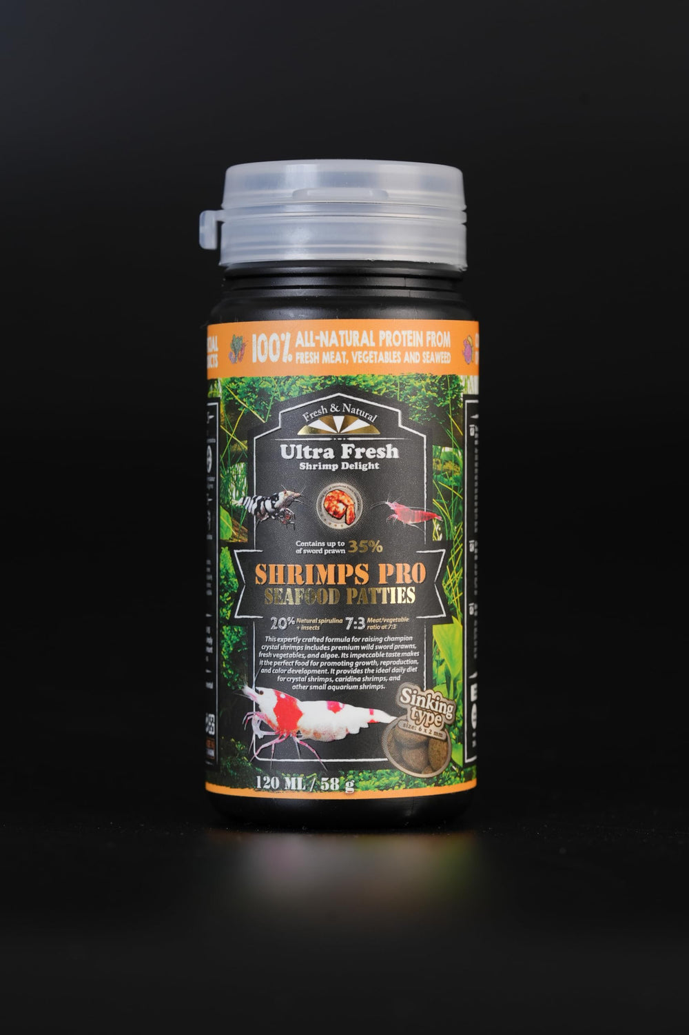 Ultra Fresh Alimento para langostinos, apto para Crystal y Caridina.