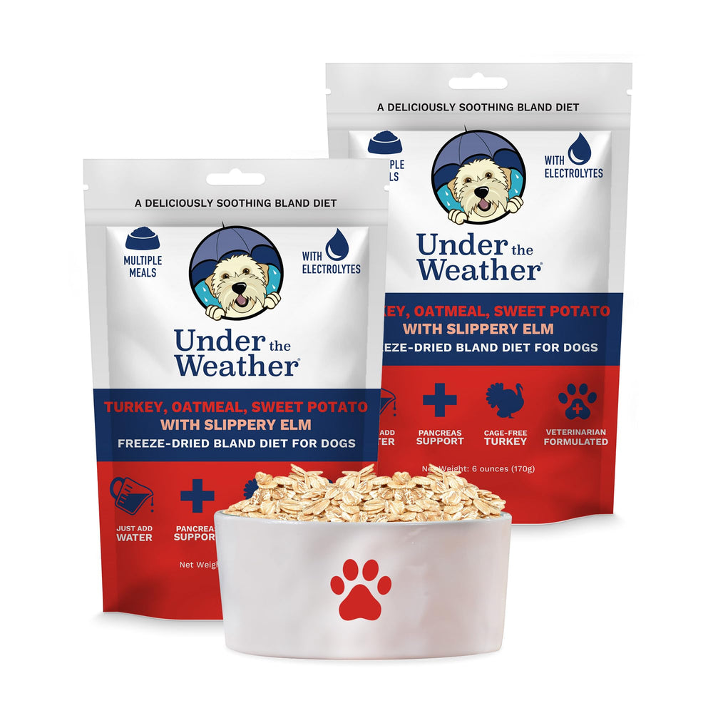 Under the Weather dieta blanda para perros, empaque práctico para guardar y usar cuando hace falta.