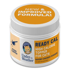 Under the Weather Ready Cal para gatos, polvo en envase, apoya la ganancia de peso.