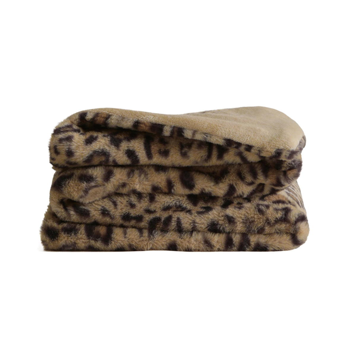 UnHide Lil’ Pet Marsh, manta pelo falso leopardo, para acurrucarse con comodidad.
