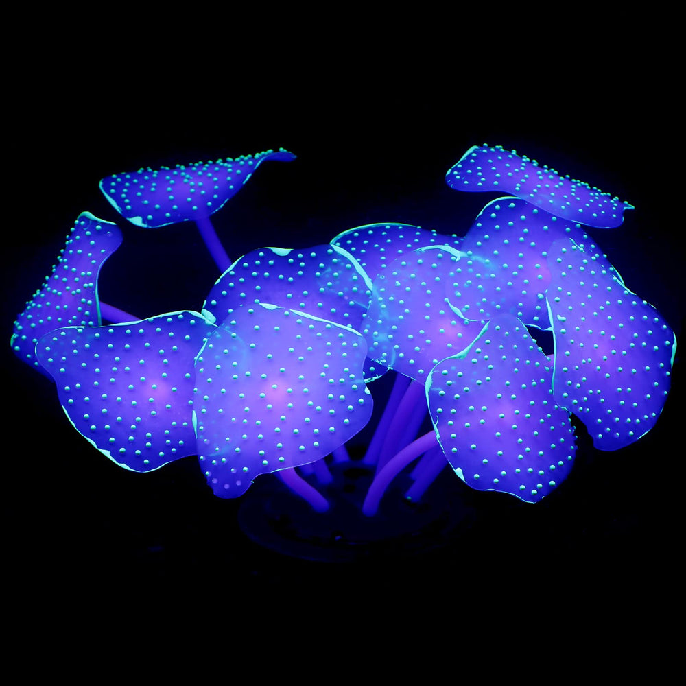 Uniclife coral de silicona glow en forma de bola verde para paisaje submarino.