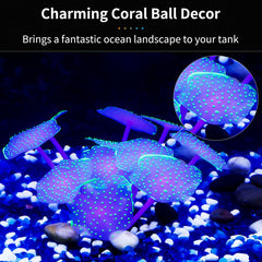 Detalle del brillo actínico del coral de silicona Glow de Uniclife.