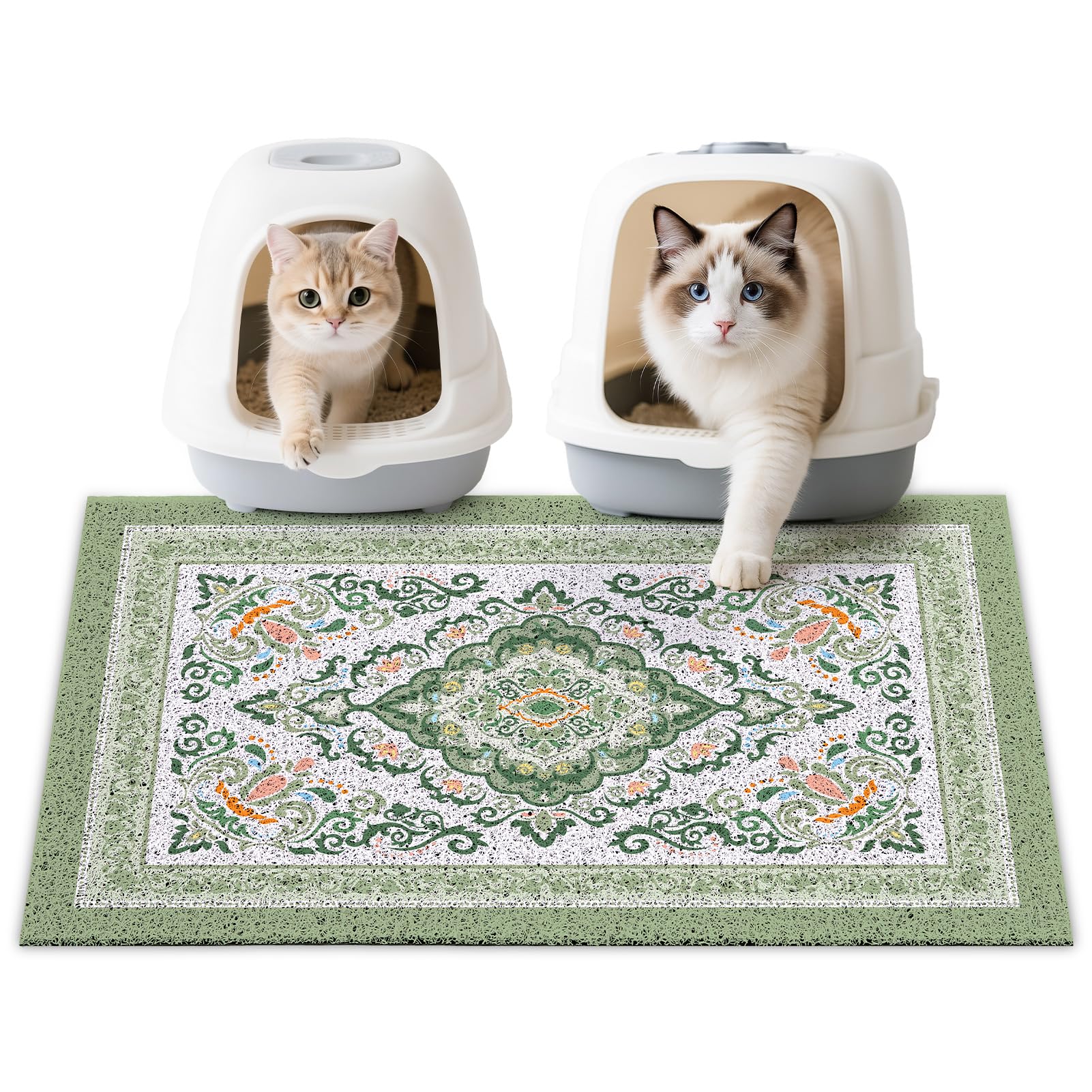 Alfombra Unicorn Catcher para arena de gato, captura arena caida y facilita la limpieza.