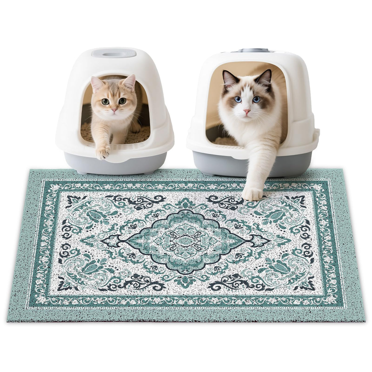 Alfombrilla Unicorn Catcher para arena de gato 33x22 pulgadas, captura residuos y mantiene limpio