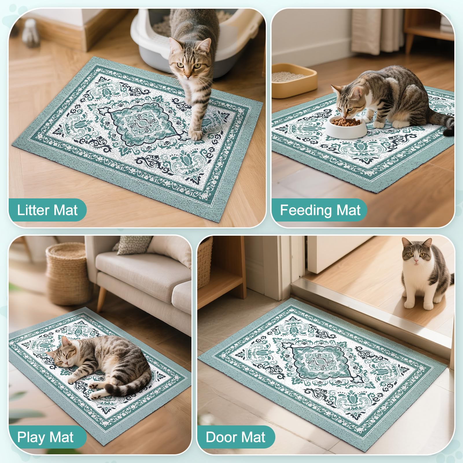 Alfombrilla Unicorn Catcher 33x22 pulgadas para interiores, fácil de usar y limpiar