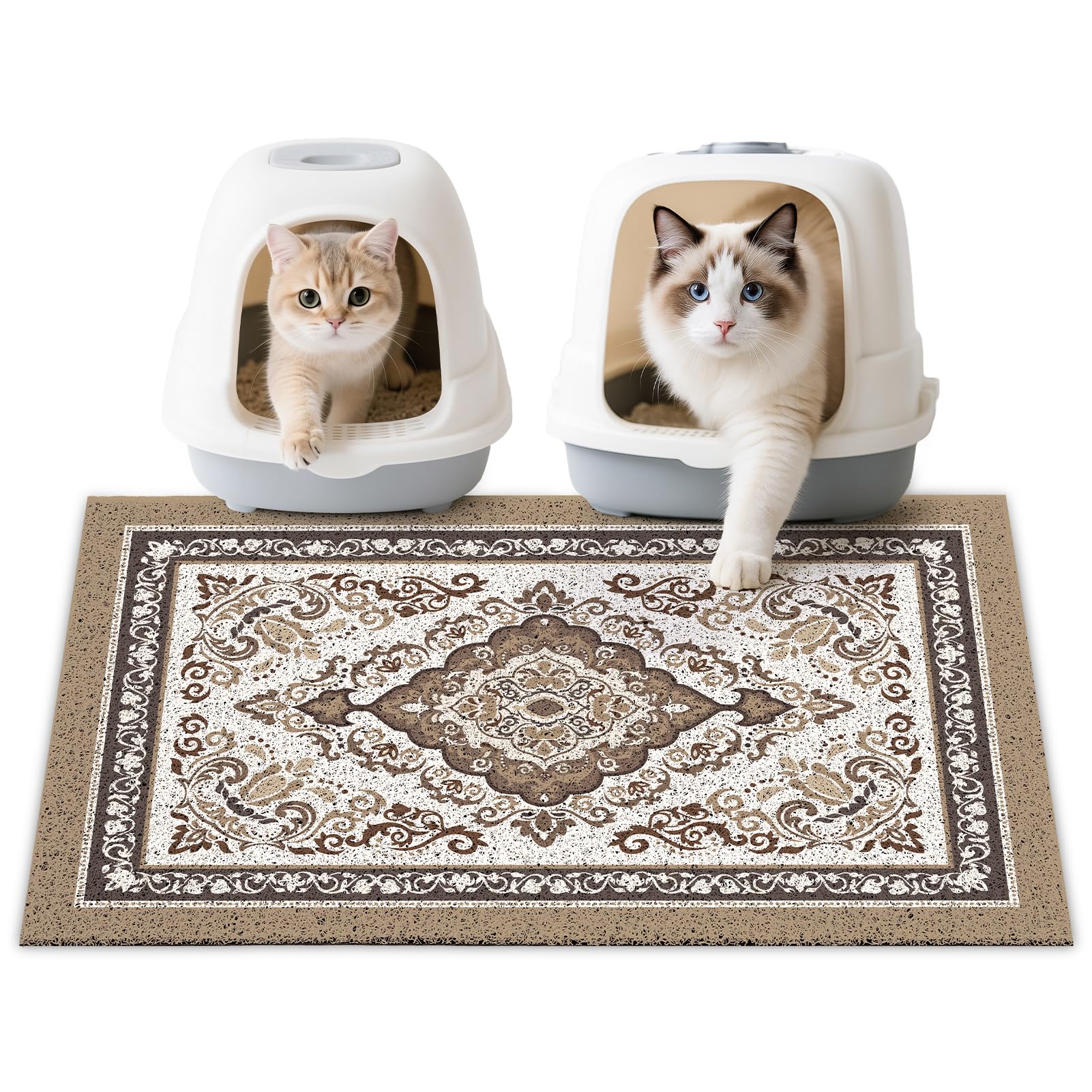 Almohadilla Unicorn Catcher para arena de gato atrapa partículas y protege el suelo.