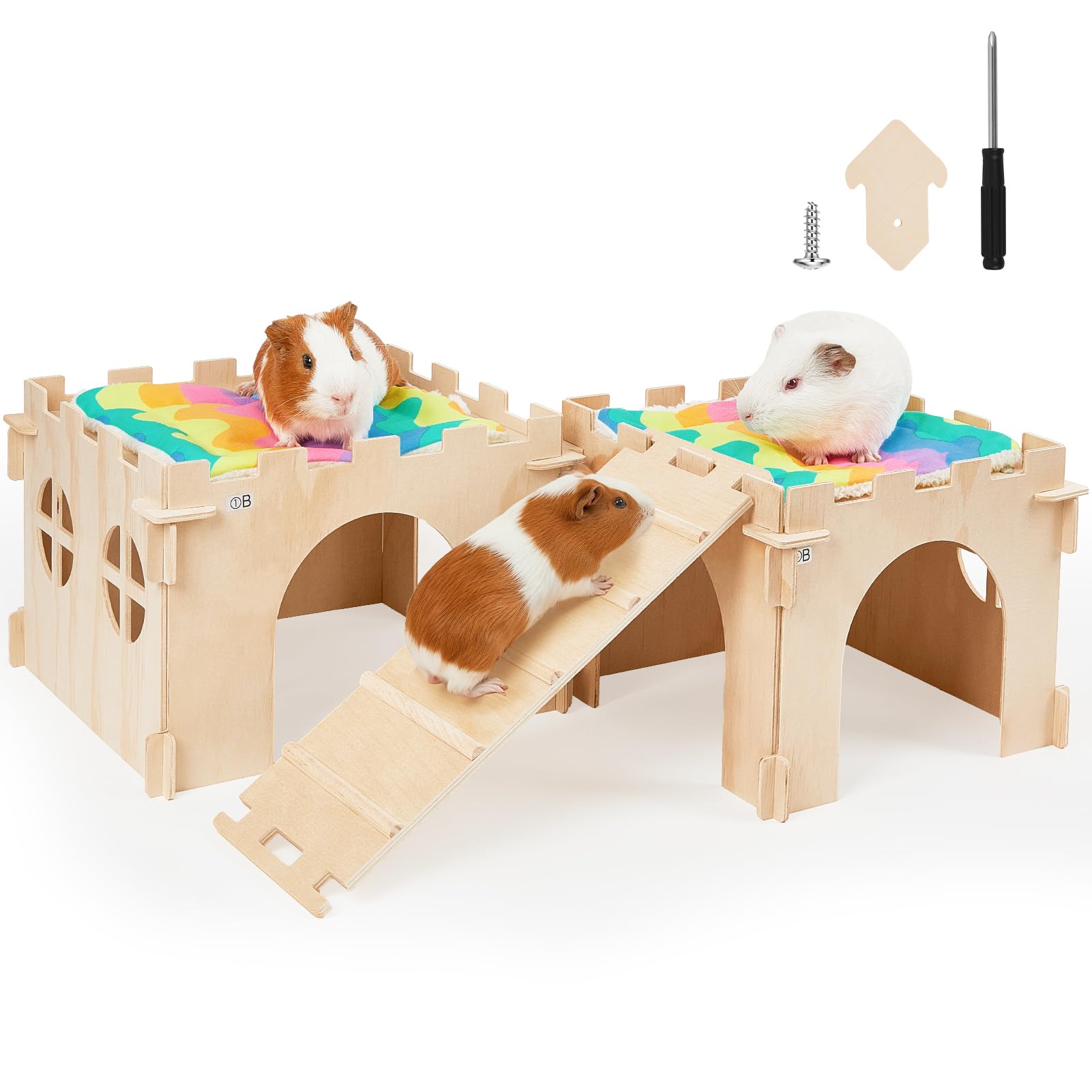 Unicorn Catcher cobaya escondite con escaleras para descanso seguro y juego