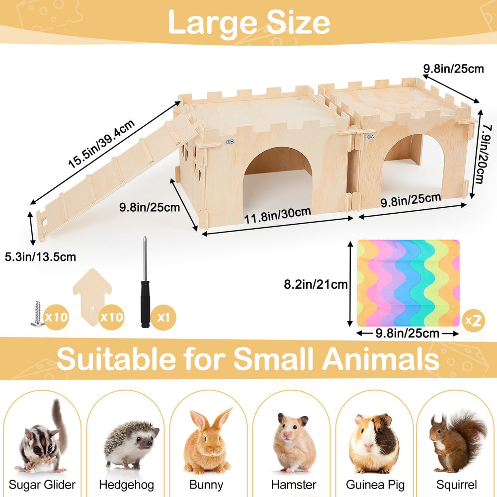 Unicorn Catcher cobaya con ventanas para luz natural y vigilancia