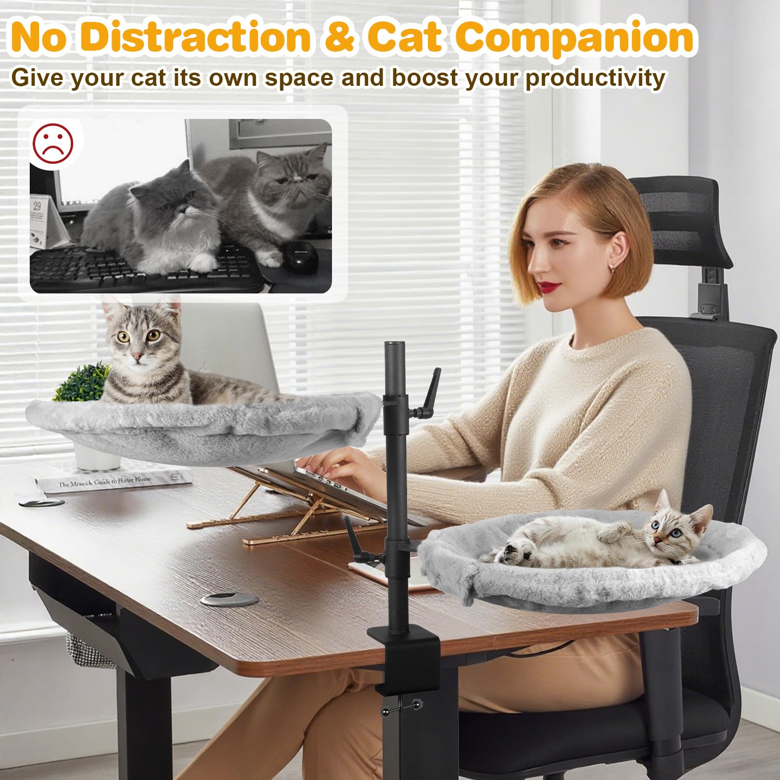 Unidevice nido suave tipo nube para gatos, cálido y reconfortante