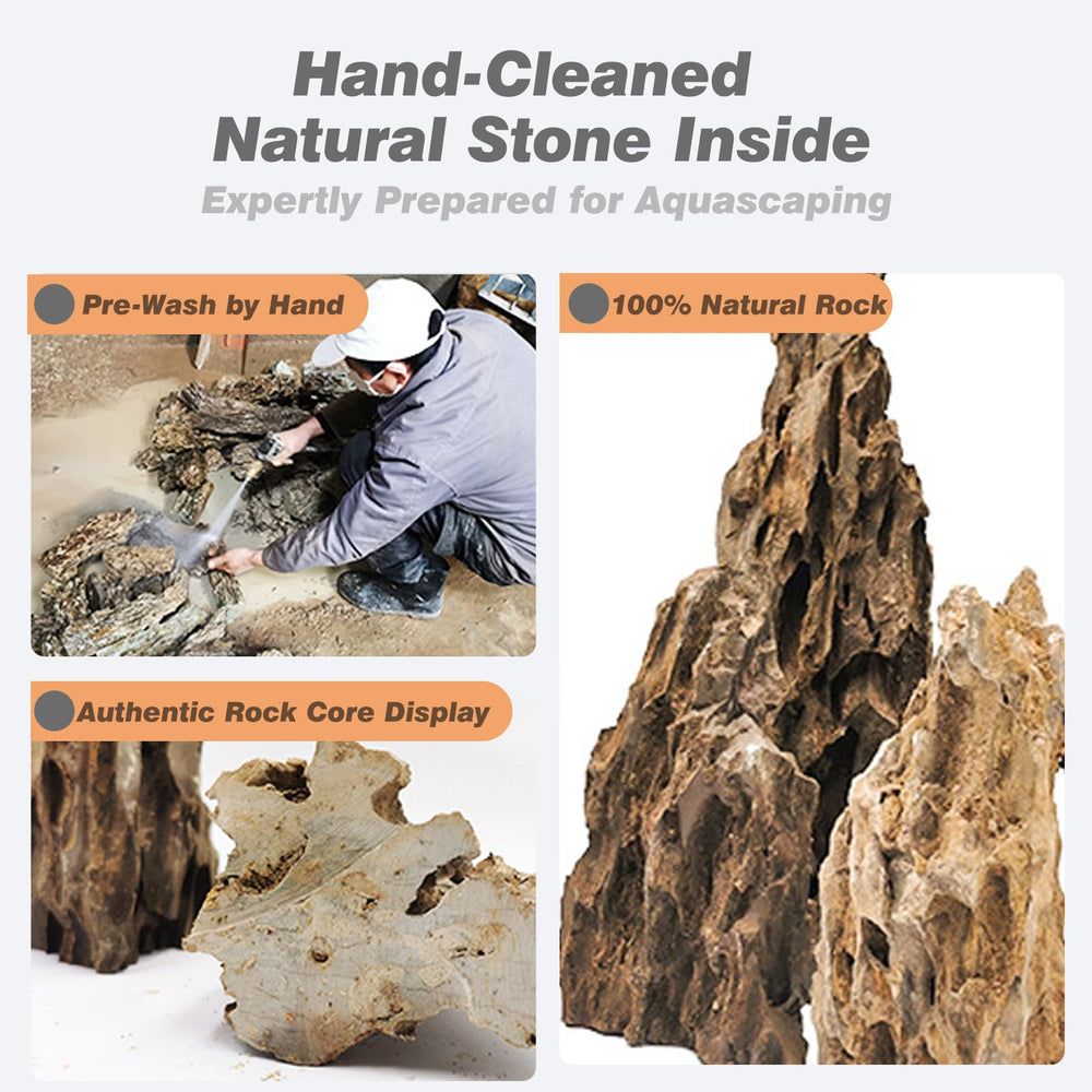 Montanas cuevas piedras dragón Unocho, estructuras 3D realistas