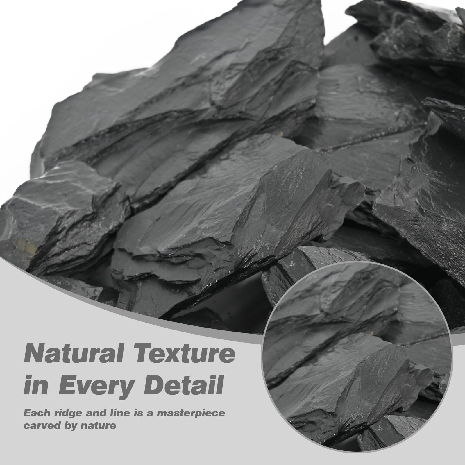 Unocho piedras para acuario, durables y seguras, diseño natural.