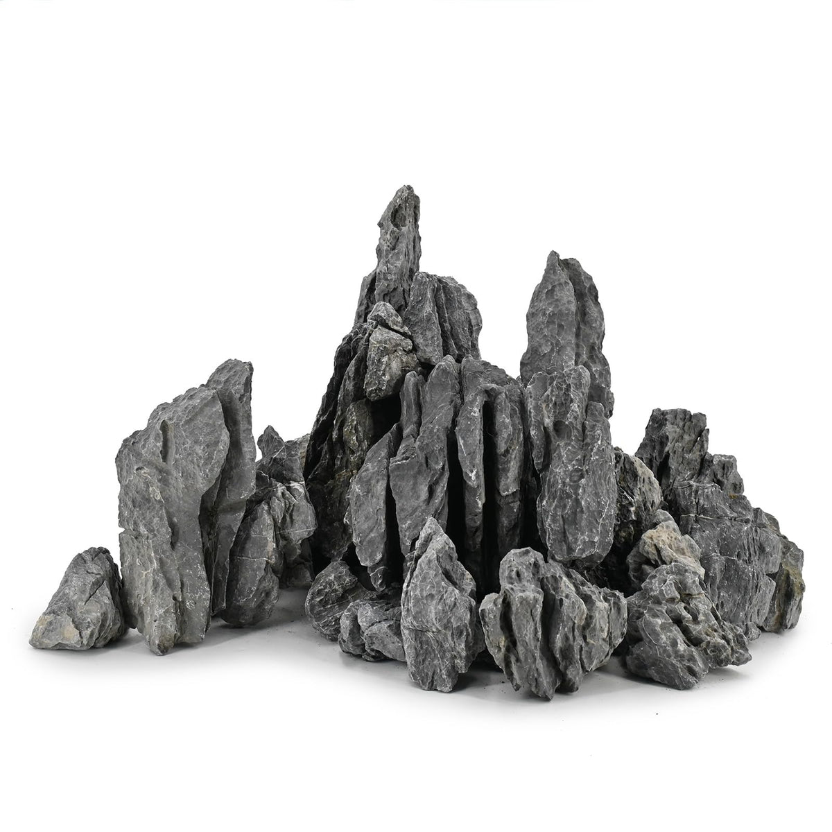 Unocho Seiryu, piedras naturales para acuario, crean un paisaje realista y sereno.