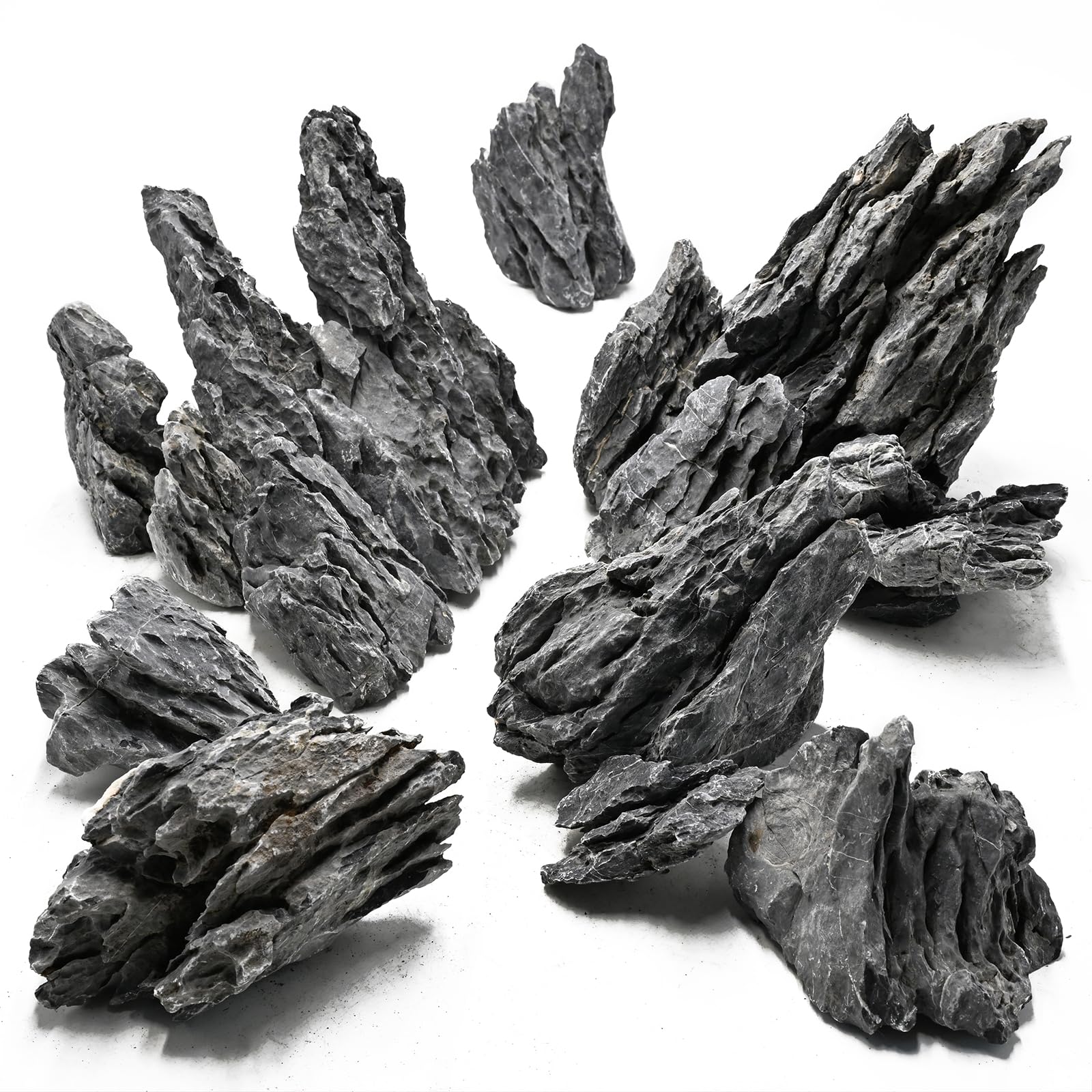 Piedras para terrarios Seiryu: diseño de roca estable para enclaves terrestres.